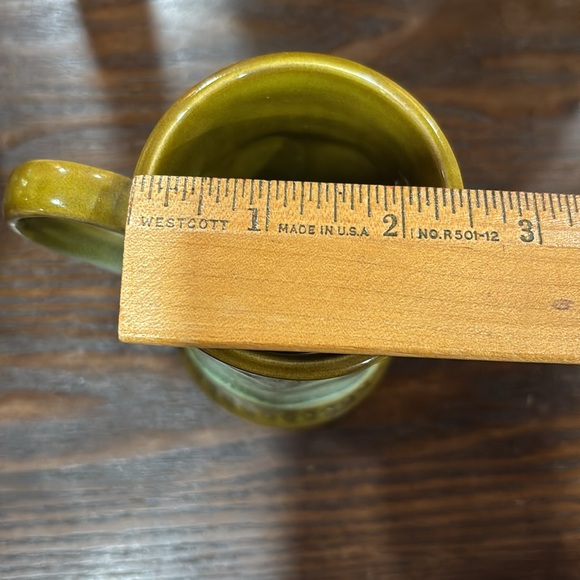 Norleans Japan Vintage MCM Green Ceramic Coffee Set | Carafe and mugs - Picture 5 of 11